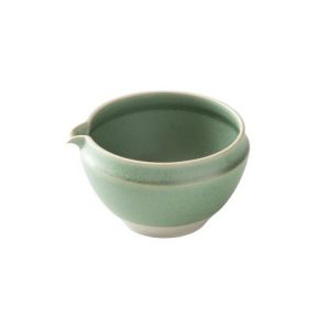 Origami Kataguchi Matcha bowl - green Matsukaze