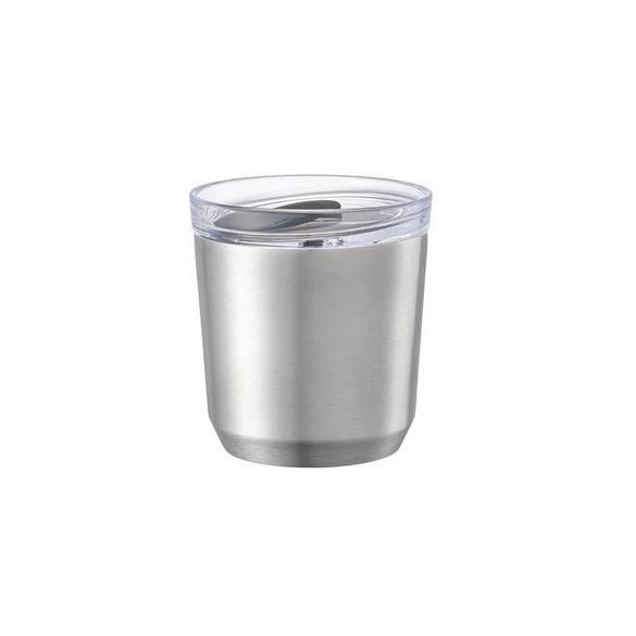 Kinto To Go pohár dugóval 240ml - fekete/fehér/sárga/steel