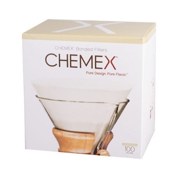 Chemex fehér kör alakú filter papír 6/8/10 csészés 100 db