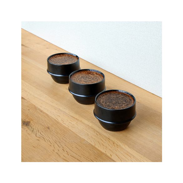 Origami Cupping Cups 6 pieces - black/white