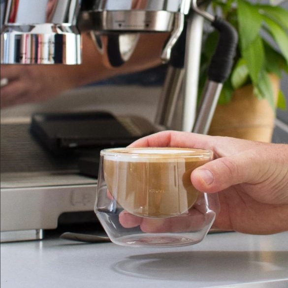 Kruve Imagine Milk Glass for Cappuccino 200ml 2 db