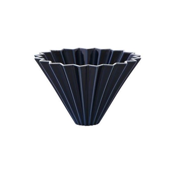 Origami ceramic dripper S - dark blue (navy)