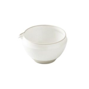 Origami Kataguchi Matcha bowl - white Kumoi