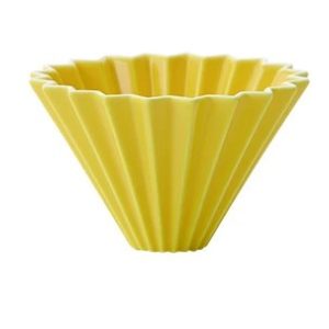 Origami ceramic dripper S - yellow
