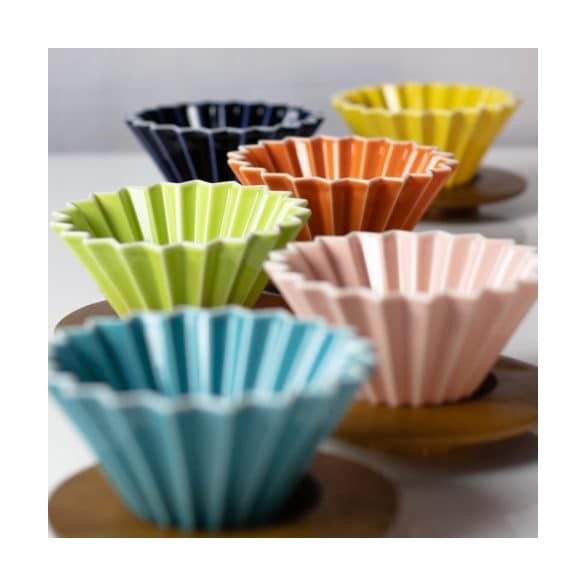 Origami ceramic dripper M - orange/pink/red/matte colours/brown...etc.