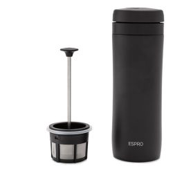   Espro Travel Coffe Press termosz fekete/szürke/fehér/fém - 300ml