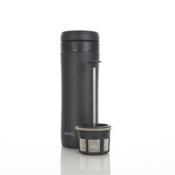 Espro Travel Coffe Press termosz fekete/szürke/fehér/fém - 300ml