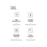 Timemore C3S Max kézi kávédaráló - fekete