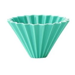 Origami ceramic dripper M - turquoise