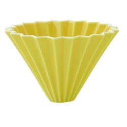 Origami ceramic dripper M - yellow