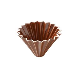 Origami ceramic dripper M - brown