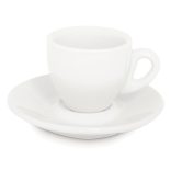 Espresso 75ml cup+plate white