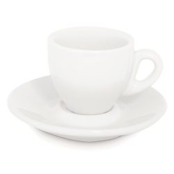 Espresso 75ml csésze+tányér fehér