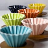 Origami ceramic dripper S - orange/pink/red/matte colours/brown...etc.