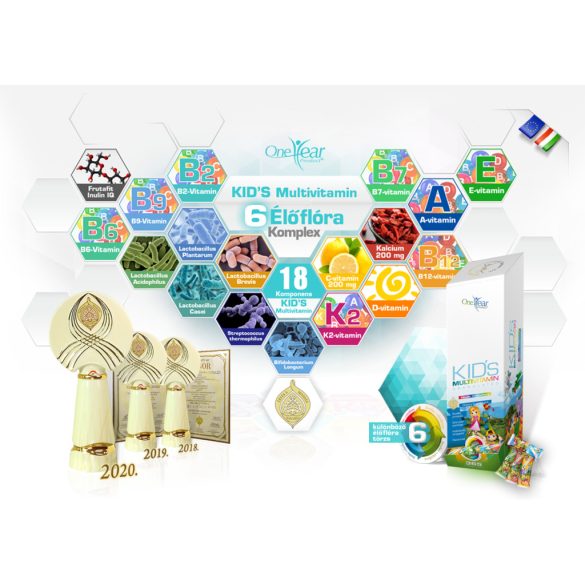 NICS One Year Product KID's multivitamin + Inulin + élőflóra szájban oldódó granulátum