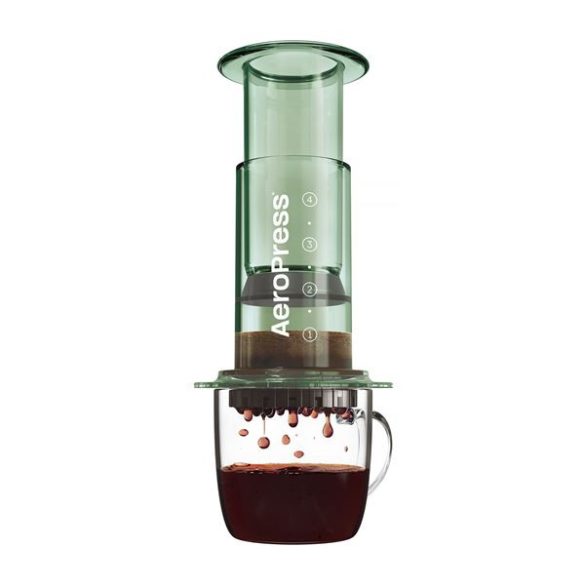 AeroPress Clear kávéfőző - zöld