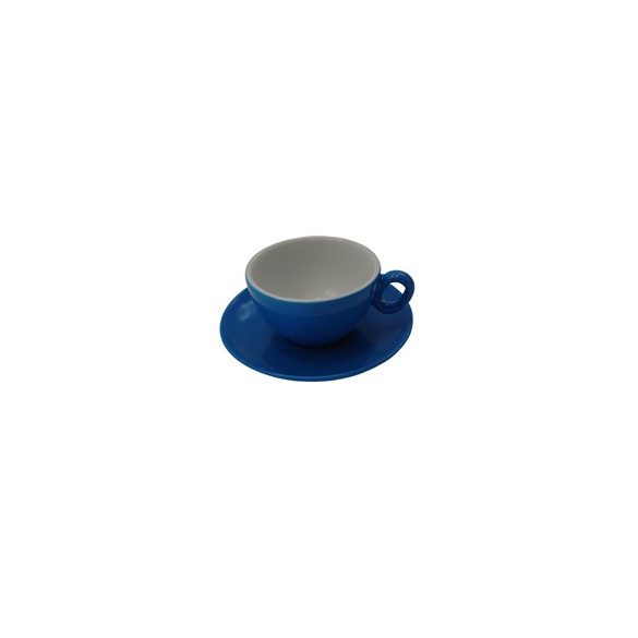 Inkerpor Latte csésze+tányér 350 ml kék/sárga/menta/piros/rózsaszín/narancs