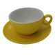 Inkerpor Cappuccino csésze+tányér 250 ml kék/sárga/menta/piros/rózsaszín/narancs