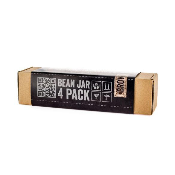 Comandante Bean Jar - barna üveg + tető - 4 db