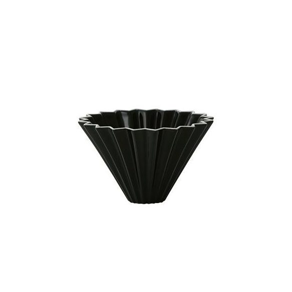 Origami ceramic dripper M - black
