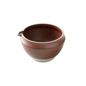 Origami Kataguchi Matcha bowl - brown Bansyo