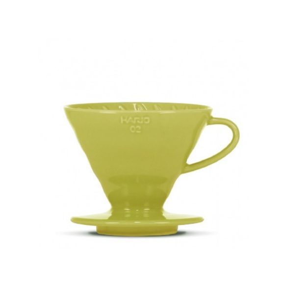 Hario V60-02 kerámia csepegtető - zöld/sárga/világoskék/lila + 40 szűrő