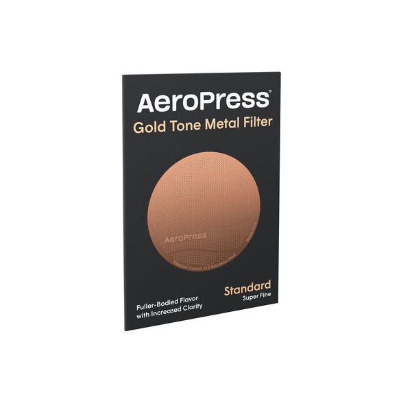 AeroPress arany szinű újrafelhasználható rozsdamentes acél szűrő - Standard