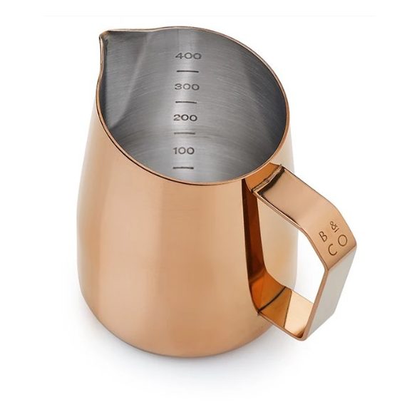 Barista & Co Pro tejeskanna 400ml rózsaarany