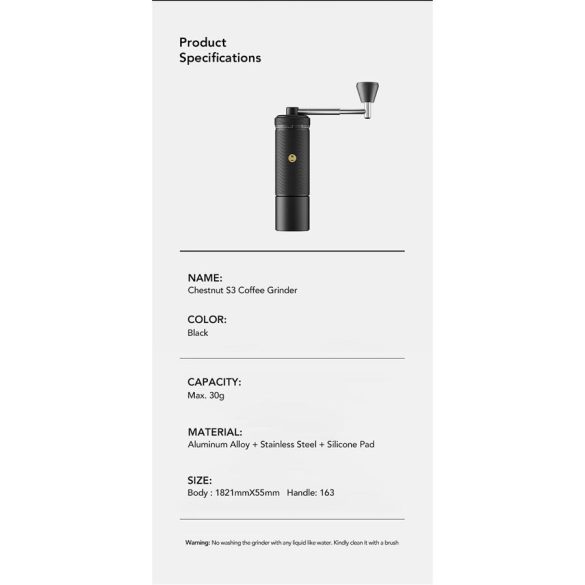 Timemore Chestnut S3 handheld - black