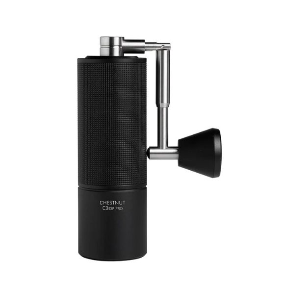 Timemore C3 ESP Pro manual coffee grinder - with retractable winding handle - black