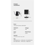 Timemore Fish Smart Pro Pour Over vízforraló kanna 900 ml - fekete